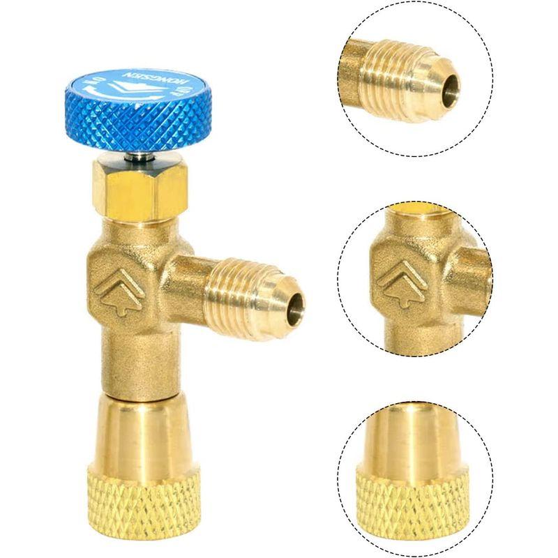 KKYOYRE エアコン エアコン冷媒バルブアダプタ ガス チャージバルブ R22 変換バルブ コントロールバルブ セット＆ 異形 アダプタ 2022121610091001133