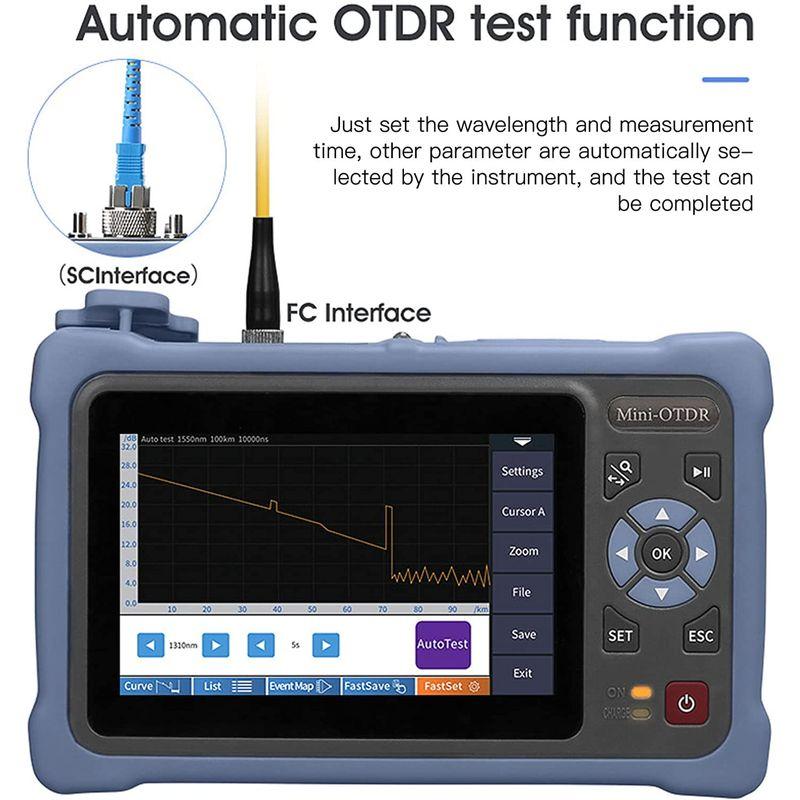 Cuque 光学時間領域反射率計、4 in 1 光ファイバー ケーブル テスター