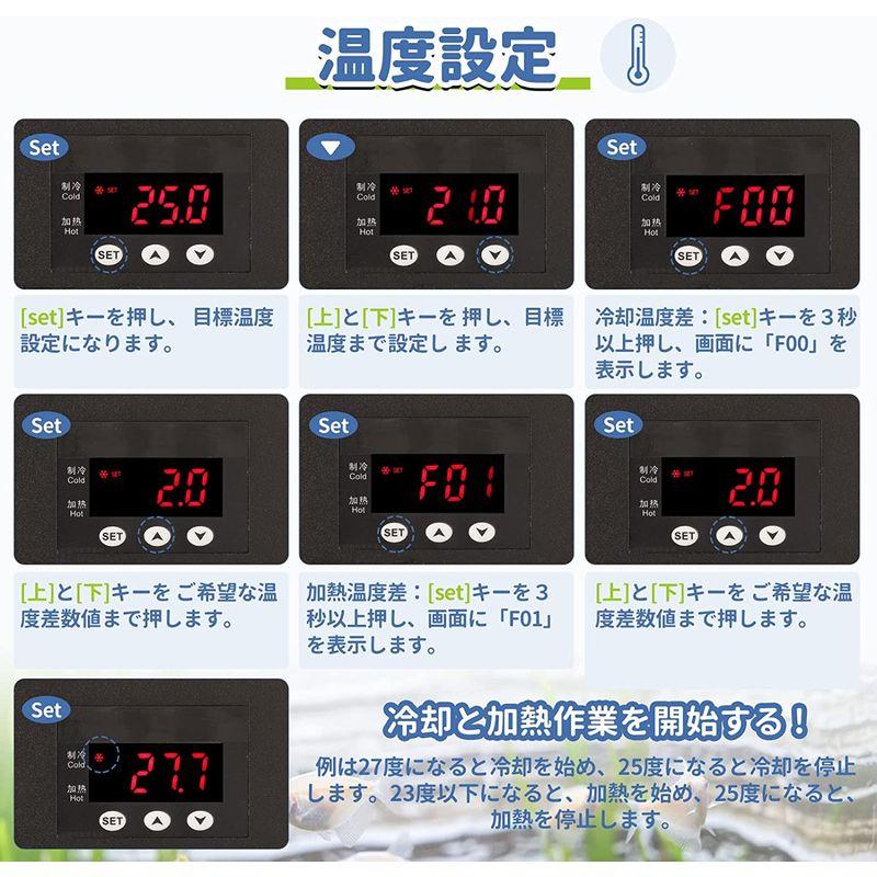 Poafamx ６０Ｌ冷却だけ　水槽クーラー Amazon | Poafamx 水槽クーラー 60L冷却だけ ペルチェ式 15-30