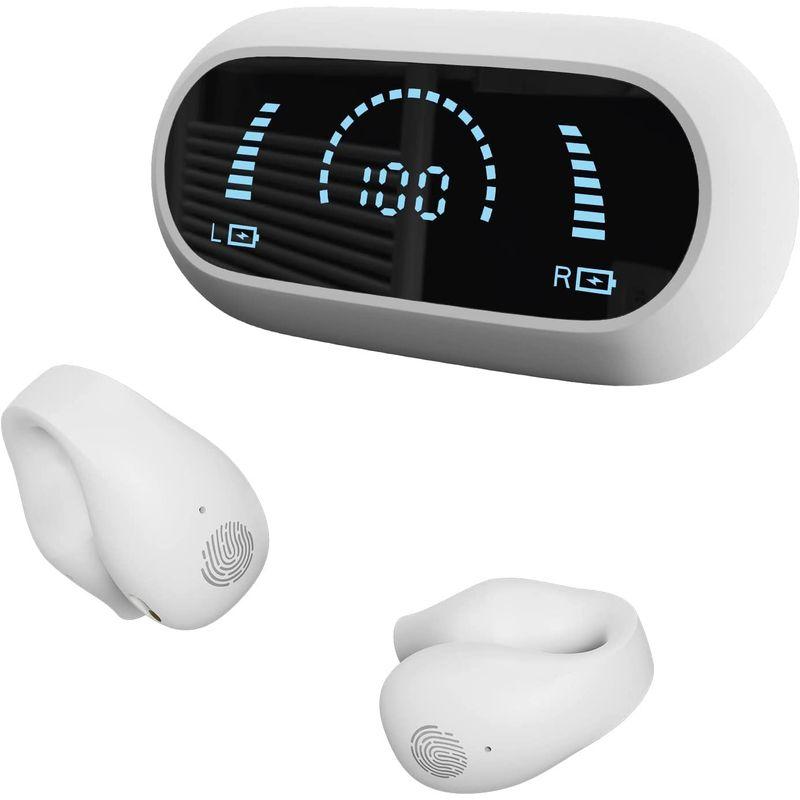 業界No.1耳を塞がないイヤホン イヤーカフ型ワイヤレスイヤホン 空気伝導 bluetooth5.3ランニング イヤホン 開放型 耳ふさがない イヤホン イヤホン、ヘッドホン ♪イヤーカフ型 空気伝導イヤホン ワイヤレスイヤホン bluetooth5.3