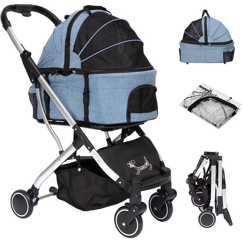 PETTOM 分離型 ペットカート ペットキャリー PETTOM 犬 カート 分離型 ペットカート 犬用ベビーカー 小型犬