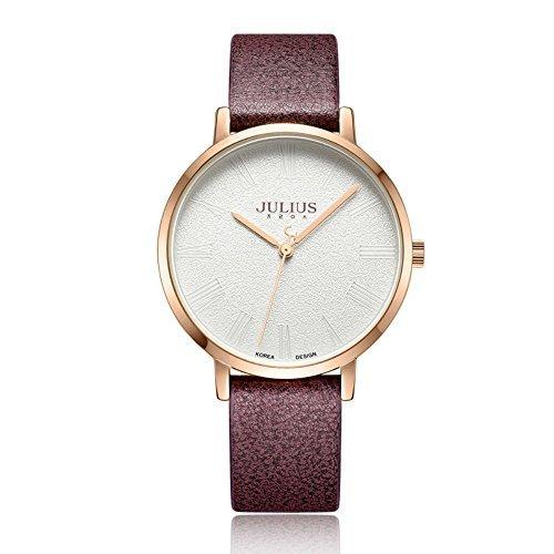 メール便送料無料対応可 文字盤 アラビア数字 腕時計 レディース 女性 Ja 953e ユリウス Julius ブラウン 日本製クオー バンド キャンバス 腕時計用ベルト バンド Www Paboatshop Com
