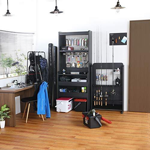 白井産業 釣具 収納 ブラック 釣り具用ラック 幅80 高さ100 1 奥行29 6cm Psr 1080bk ペスカレージ A B07d5ljt 2218 バリオス東海1号店 通販 Yahoo ショッピング