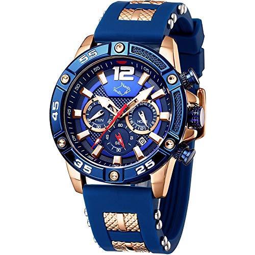 全国宅配無料 うで時計 腕時計 メンズ 人気 おしゃれ シリコン クオーツ ストップウォッチ機能付き日付防水頑丈クオーツお 激安の Turningheadskennel Com