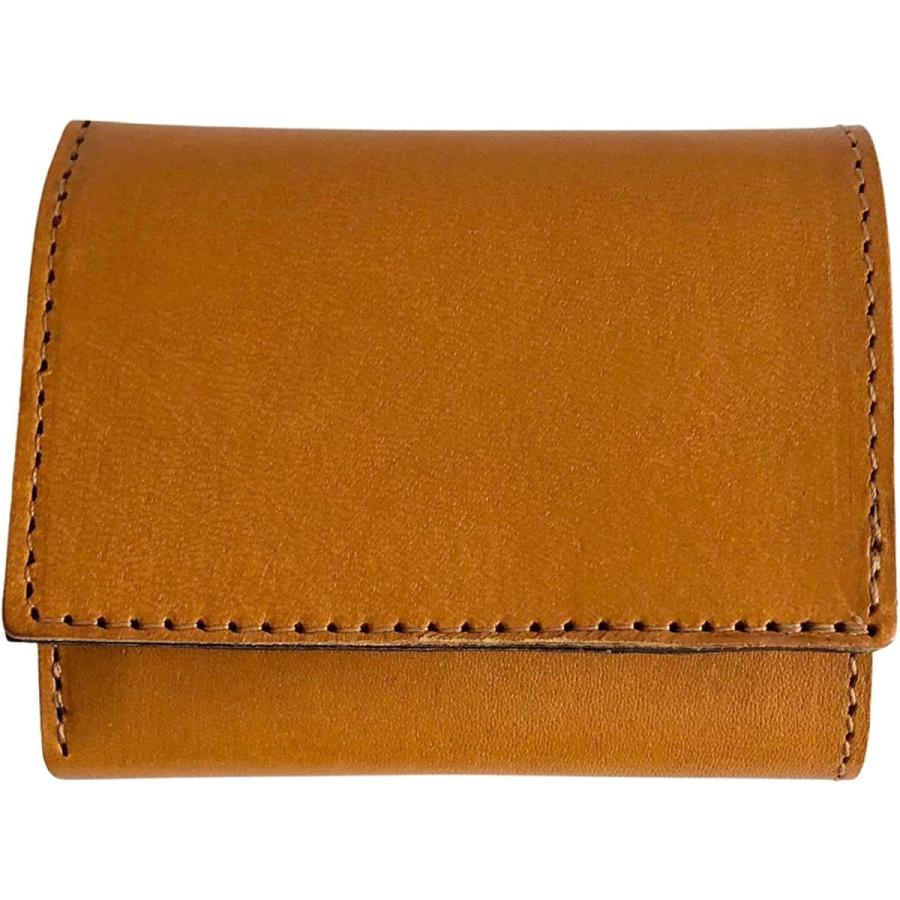 Stcraft 栃木レザー 3つ折り ミニ財布 コンパクトなのに大容量 3つ折り 国産高級本革仕様 ミニマリスト メンズファッション レディース メンズ 財布 キャメル ブラウ Variousgoods ヌメ革 割引を制限する