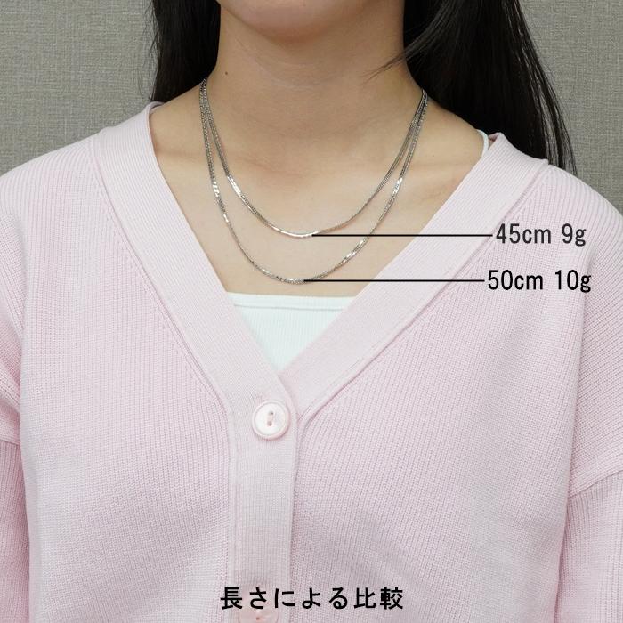 喜平 ネックレス プラチナ Pt1000 ダブル 6面 45cm 9g 造幣局 喜平 ネックレス プラチナ Pt1000 ダブル 6面 45cm 9g 造幣局