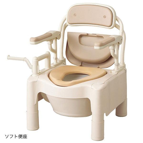 直送品A アロン化成 安寿 携帯型室内用便器FX-CP はねあげ 好いたらしい脱臭手あい ホンブルグ帽便座 介護室内用便器 534-530 同梱不可 代引不可 貨物輸送無料 トイレ関連用品-ダイエット、健康-ポータブルトイレ