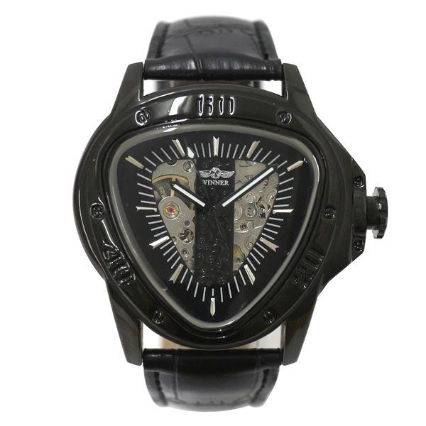 自動巻き腕時計 ATW039-BKBK トライアングルケース フルスケルトン