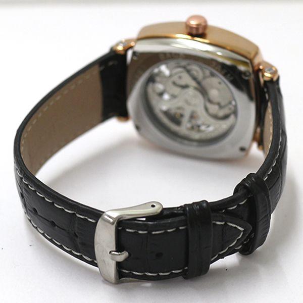 自動巻き腕時計 ATW043-GDBK スクエアケース フルスケルトン腕時計