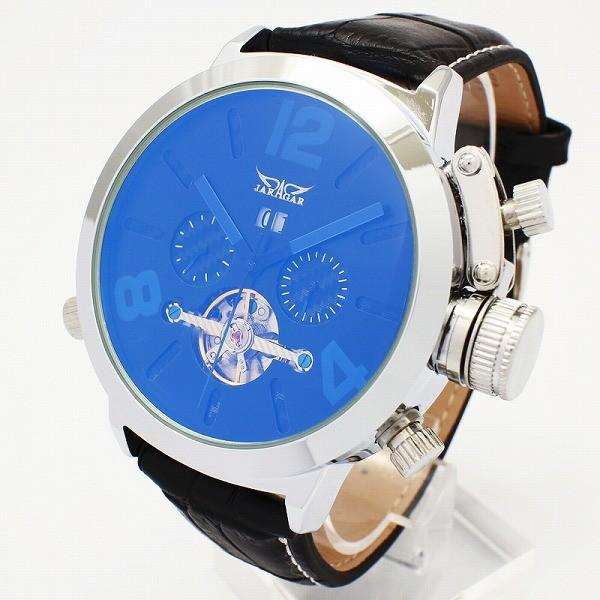 腕時計 メンズ メンズ腕時計 自動巻き腕時計 ATW001 無反射コーティングブルーガラス トリプルカレンダー |  | 02