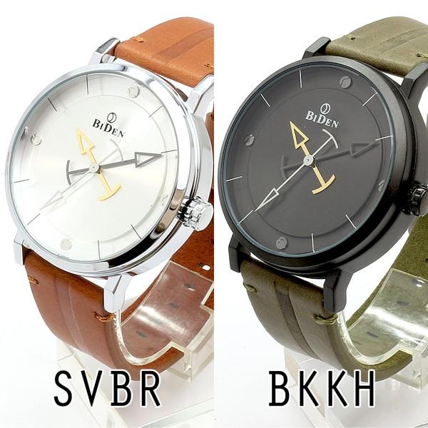 腕時計 メンズ BIDEN メンズ腕時計 バイデン BD009 日本製CITIZENムーブメント 日常生活防水 3色の矢印針が時を刻むデザインウォッチ 革風ベルト |  | 02