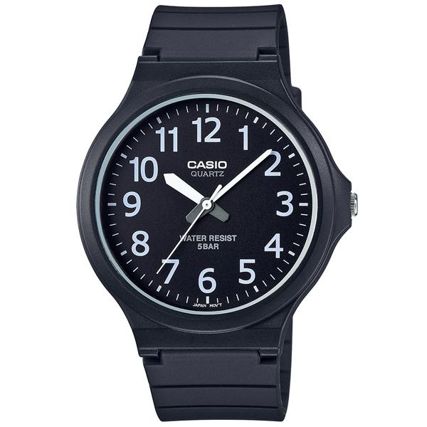 取寄品 正規品 CASIO腕時計 カシオ STANDARD チプカシ アナログ表示 丸形 5気圧防水 MW-240-1BJ メンズ腕時計 | CASIO