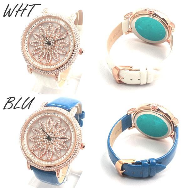 腕時計 レディース レディース腕時計 文字盤が回る ぐるぐる時計 RT003 シチズンMIYOTAムーブメント 革ベルト |  | 02