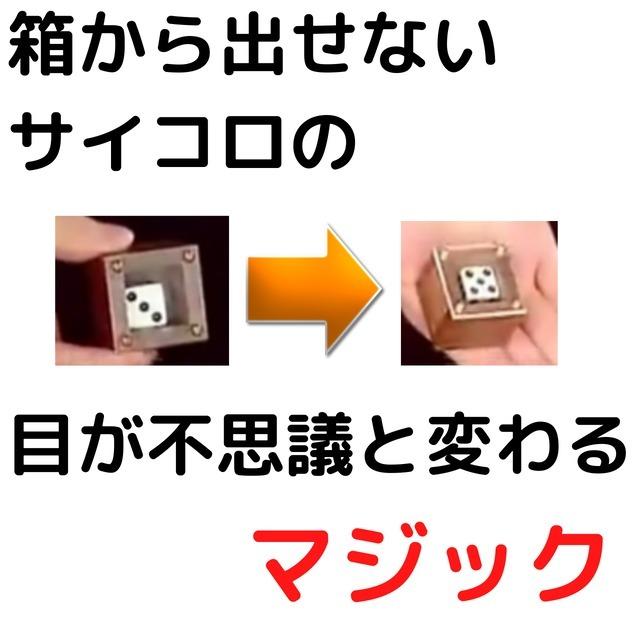 マジック 手品 アイテム 箱の中 で サイコロの目が変わる サイコロ回転マジック Ynza172 ヴァリーショップ 通販 Yahoo ショッピング