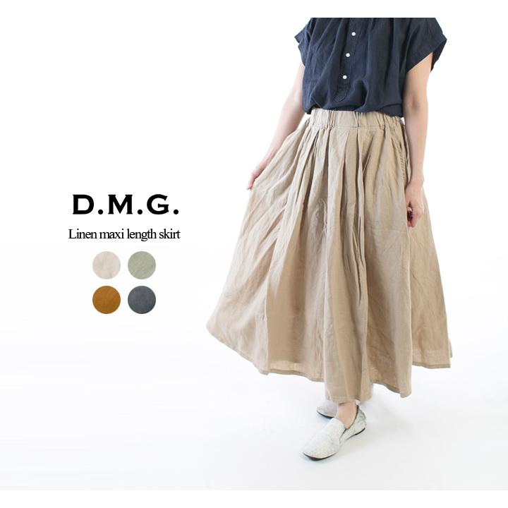D.M.G コットンリネンデニムスカート AMBIDEX Store ○コットンリネンデニム ジャンパースカート(F