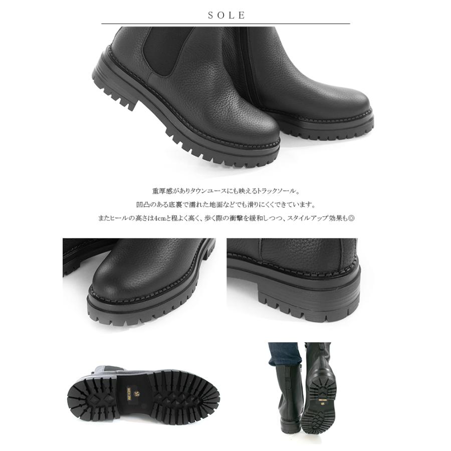 ATELIER BRUGGE アトリエブルージュ　サイドゴアブーツ　美品 ATELIER BRUGGE アトリエブルージュ シュリンクレザーサイドゴアブーツ