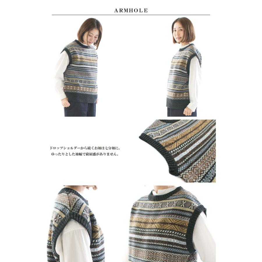 【希少・超美品】RRL 三ツ星タグ 90s フェアアイル柄 ニット ベスト L RRL / ダブルアールエル フェアアイル ニットベスト ラムウール