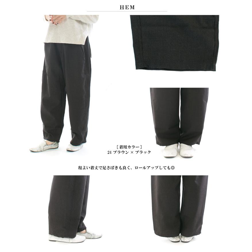 NARU ナル 綿麻ウール千鳥ノッポパンツ 659926○ : varzy - 通販