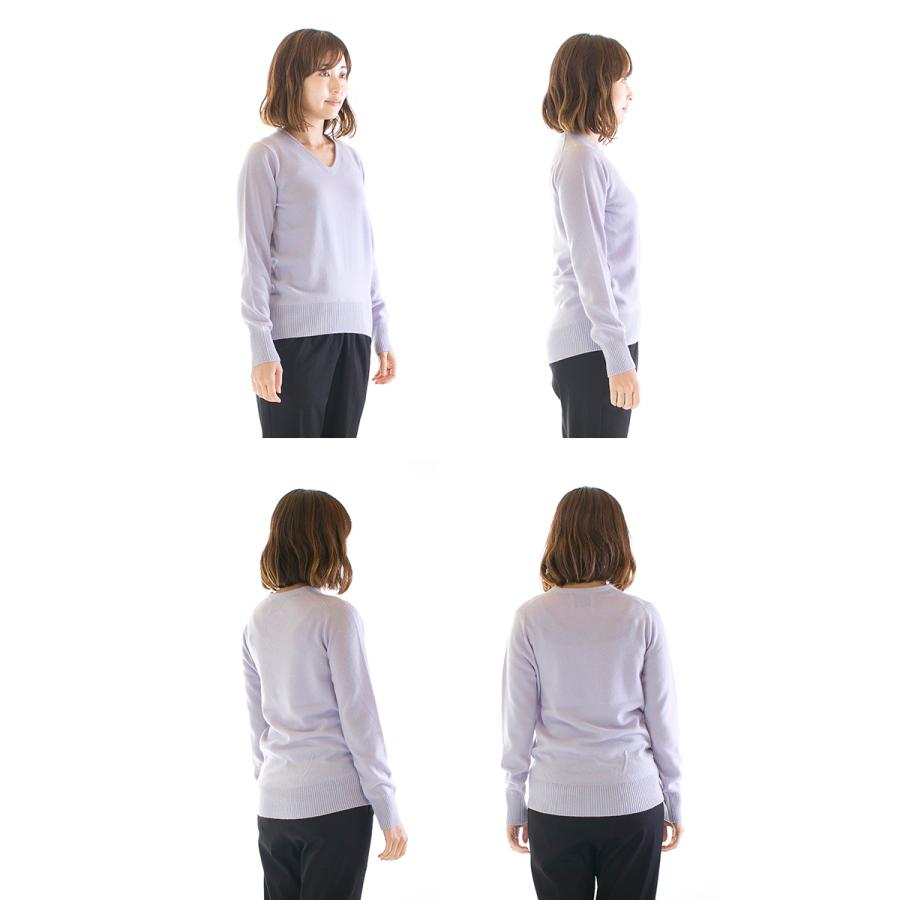 カシミヤ100% MARIED'OR マリードール Vネック ニット セーター /ブラック レディース MARIED'OR マリードール カシミヤVネックニット 70502(旧品番70411