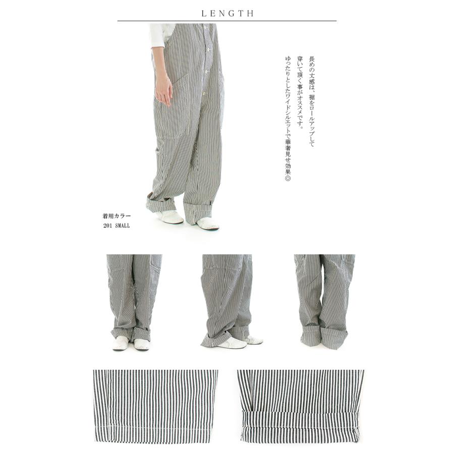 HARVESTY ハーベスティ ノンフェードストライプオーバーオール