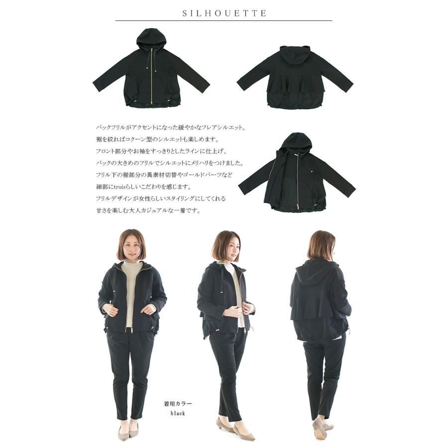 trois トロア ダンボールバックフリルパーカー T246-82061 : varzy 