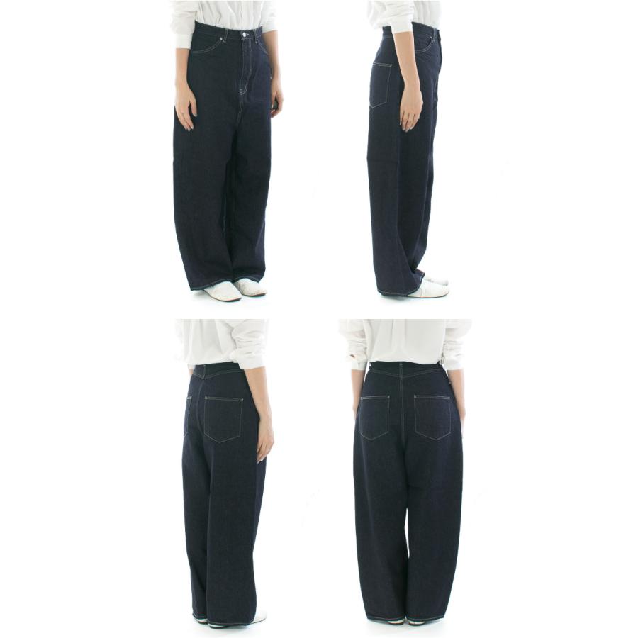 tumugu（ツムグ） tumugu: ヴィンテージデニムワイドパンツ TB19140a
