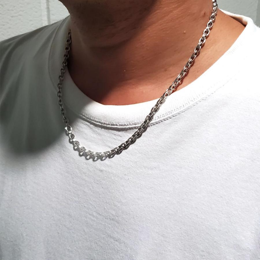 シルバー925 silver925 ペーパーチェーン ネックレス メンズ50㎝ 50センチ シルバー925 ペーパーチェーンネックレス シルバー
