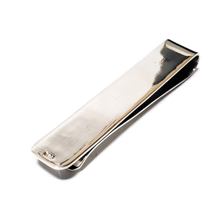 マネークリップ/札挟み シルバー925 10mm幅 60mmシンプルスタイル