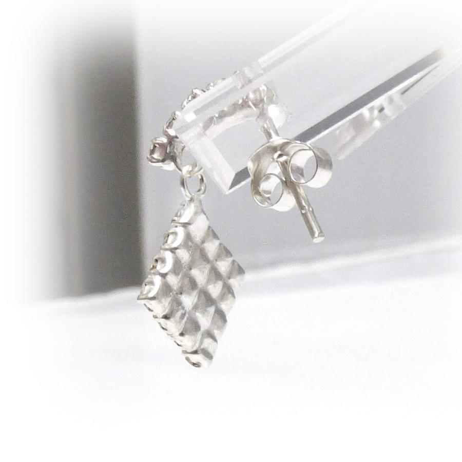 単品販売(一個)/ レディース ピアス/ 全面ジルコニア仕上げ