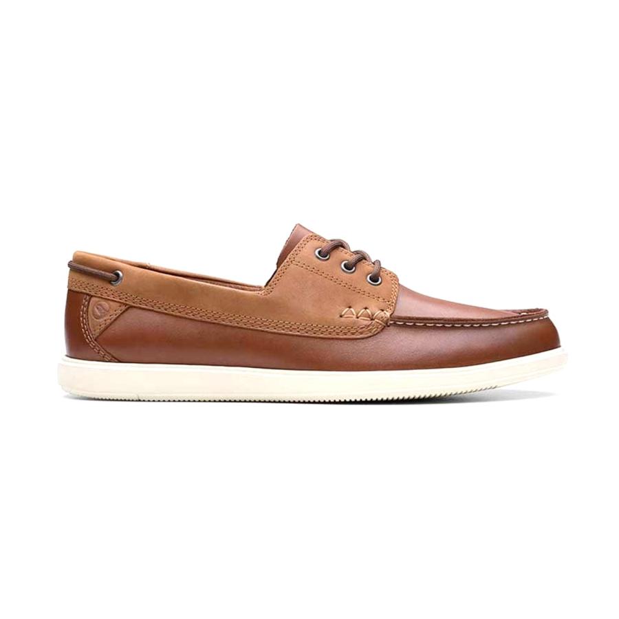 クラ−クス　Ｃｌａｒｋｓ　779J  TAN　25.0cm　本革　メンズ　デッキシュ−ズ | Clarks | 01
