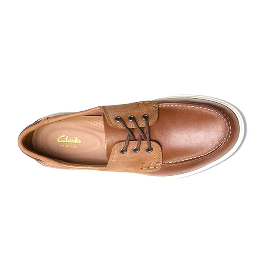 クラ−クス　Ｃｌａｒｋｓ　779J  TAN　25.0cm　本革　メンズ　デッキシュ−ズ | Clarks | 02