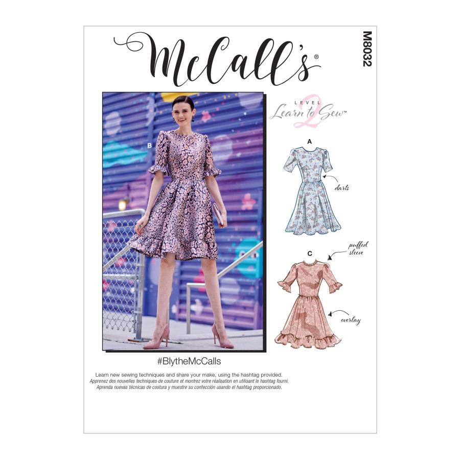 McCall Pattern M8034-A5 Sewing Pattern For Women's Dresses | Sizes 6, 8, 10, 12 - View #12