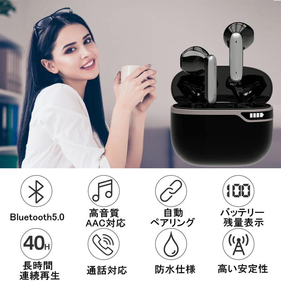 Hminier Bluetooth イヤホン 防水 ワイヤレス イヤホン 片耳/両 Hminier Bluetooth イヤホン 防水 ワイヤレス イヤホン 片耳/両