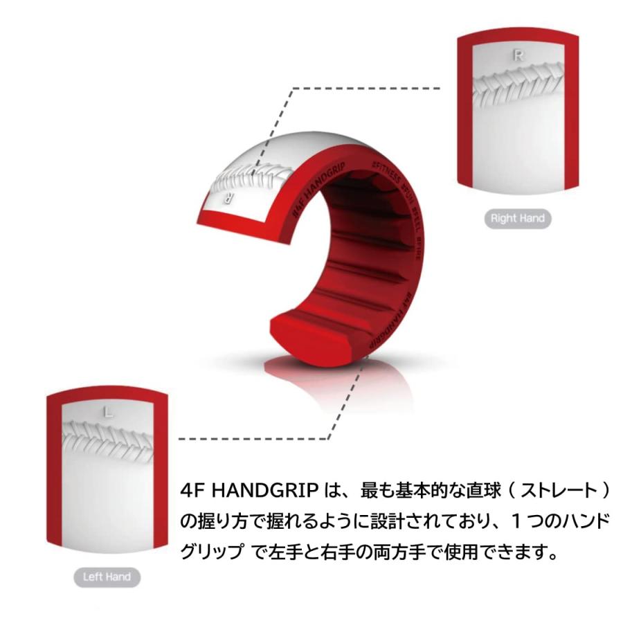 【DokDok】4F ハンドグリップ 野球専用 握力トレーニングアイテム 4F HANDGRIP 抵抗力13-15Kg オレンジ｜vastforest｜06