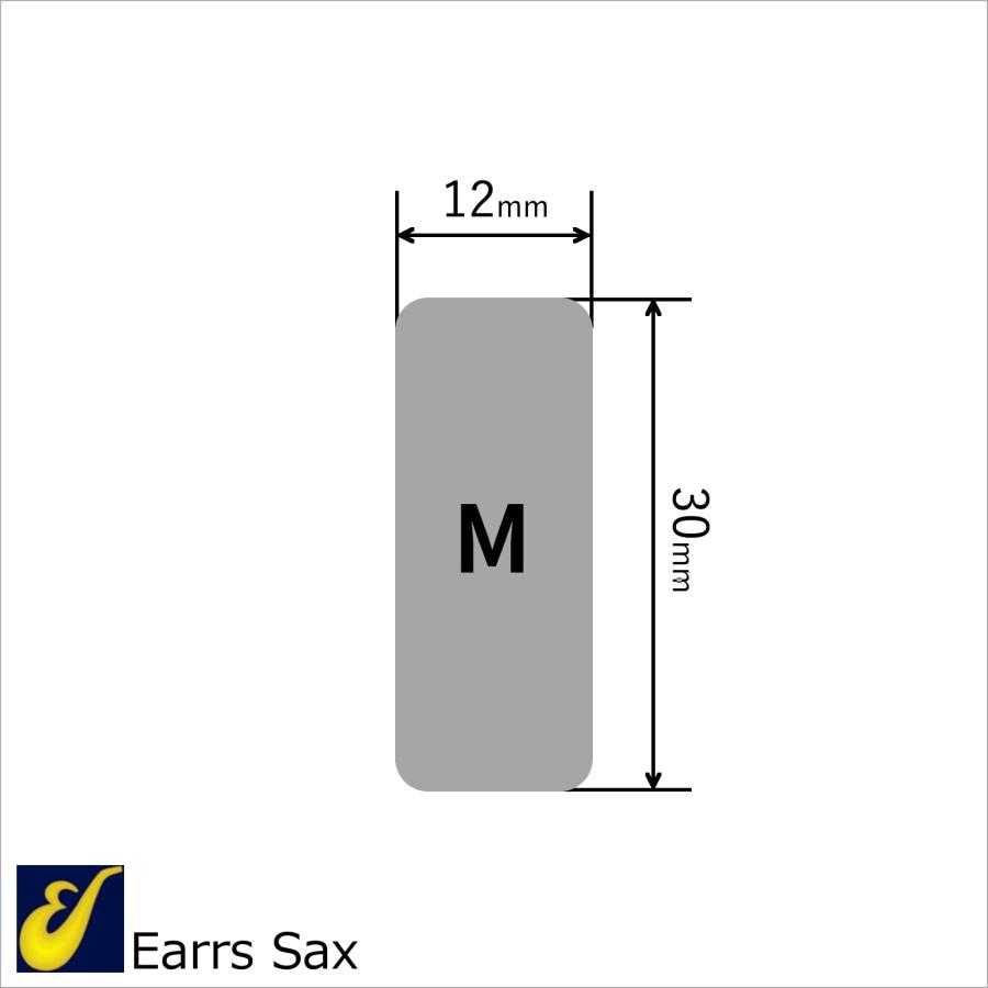 Earrs Sax クラリネット リガチャープレート シルバー1000 日本製 1枚入り Mサイズ Bフラット用 厚1.0mm ETT-C-SV100｜vastforest｜06