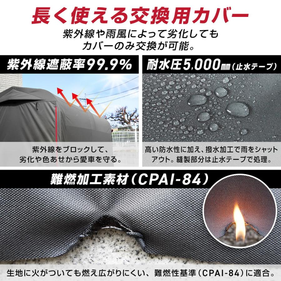 バイクガレージ Sサイズ専用 交換用カバー グリップアース 爆買