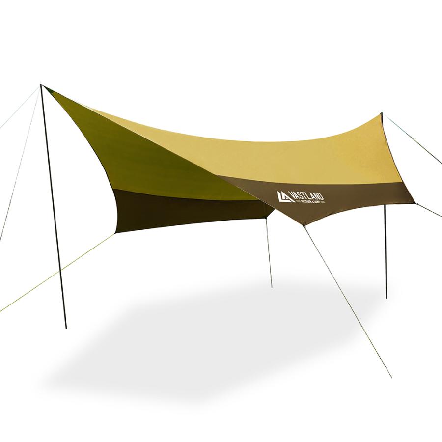 Vastland タープ テント ヘキサタープ ウッドブラウン 4 6人用 耐水圧00mm Upf50 収納ケース タープポール ロープ ペグ付き Vl0014 1 Vastland Yahoo 店 通販 Yahoo ショッピング