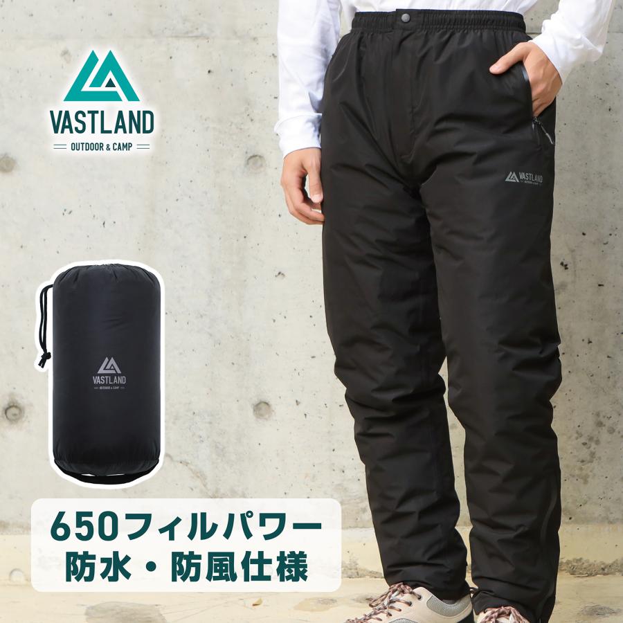 VASTLAND アウトドア ダウンパンツ 650フィルパワー メンズ