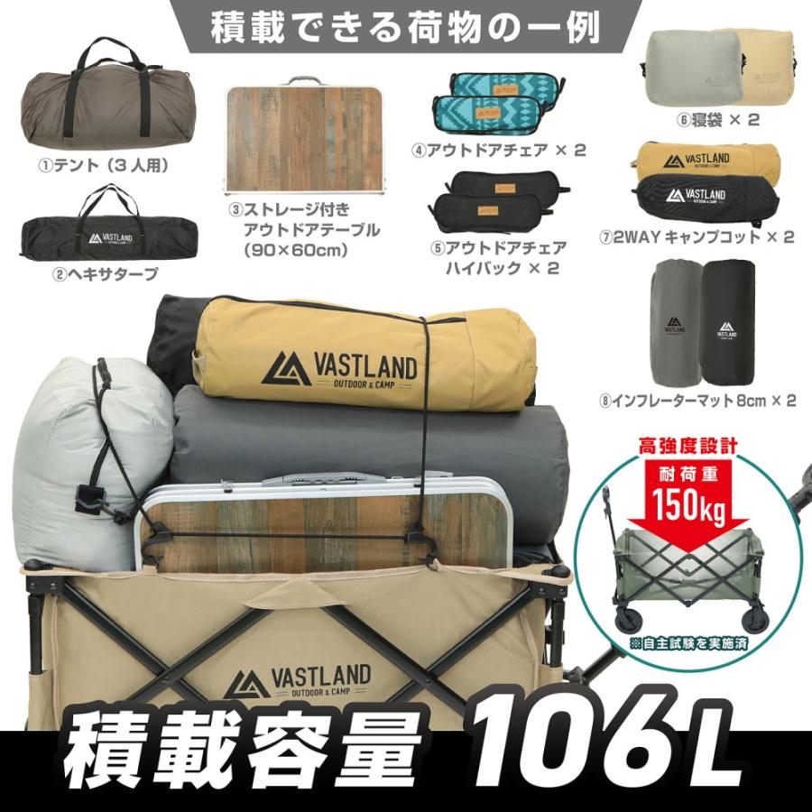 VASTLAND（ヴァストランド） アウトドアワゴン キャリーワゴン