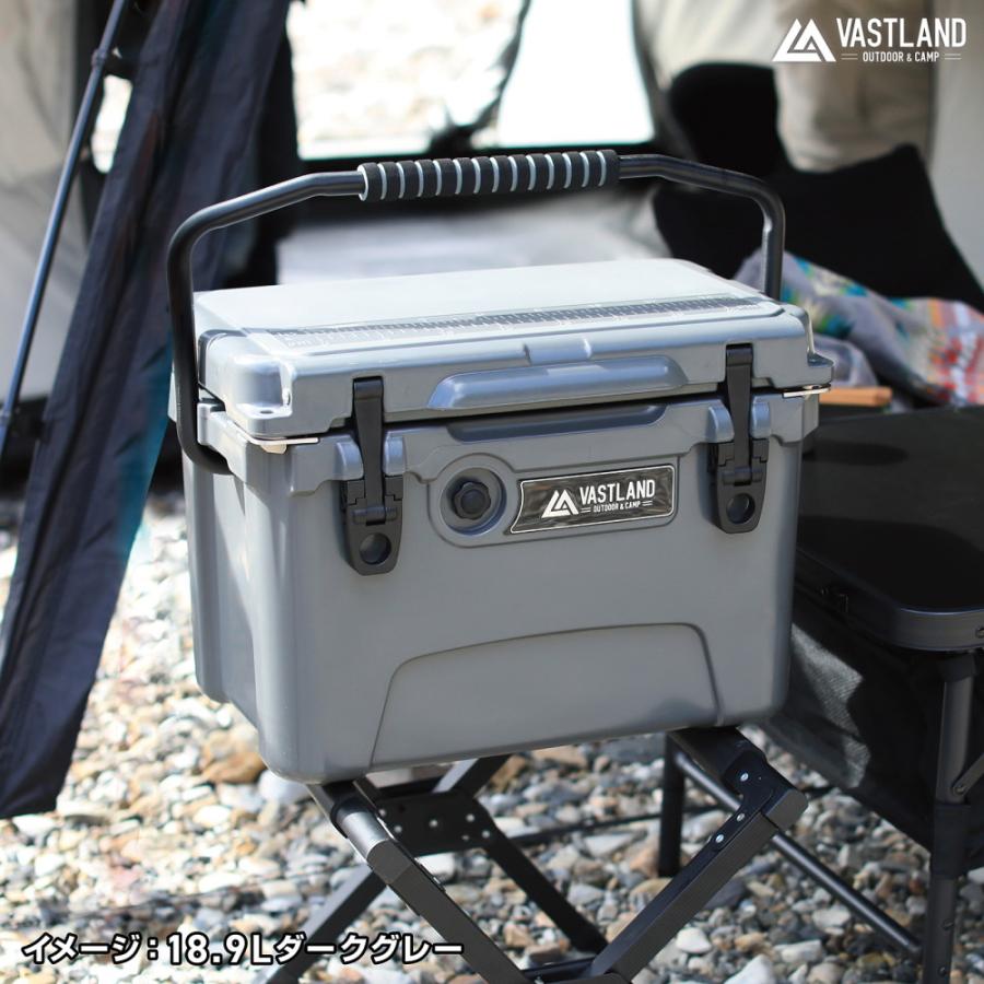 VASTLAND タフクーラーボックス ラッチタイプ キャンプ用 ハード  