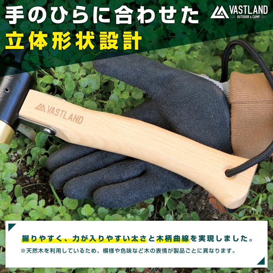 VASTLAND ペグハンマー ショート 小型 キャンプハンマー 立体形状設計 安全ストラップ付 爆買 | VASTLAND | 04