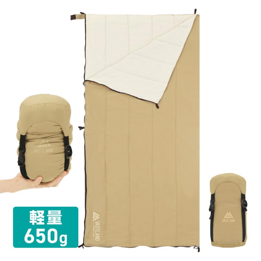 VASTLAND（ヴァストランド） 封筒型シュラフ 寝袋 夏用 コンパクト