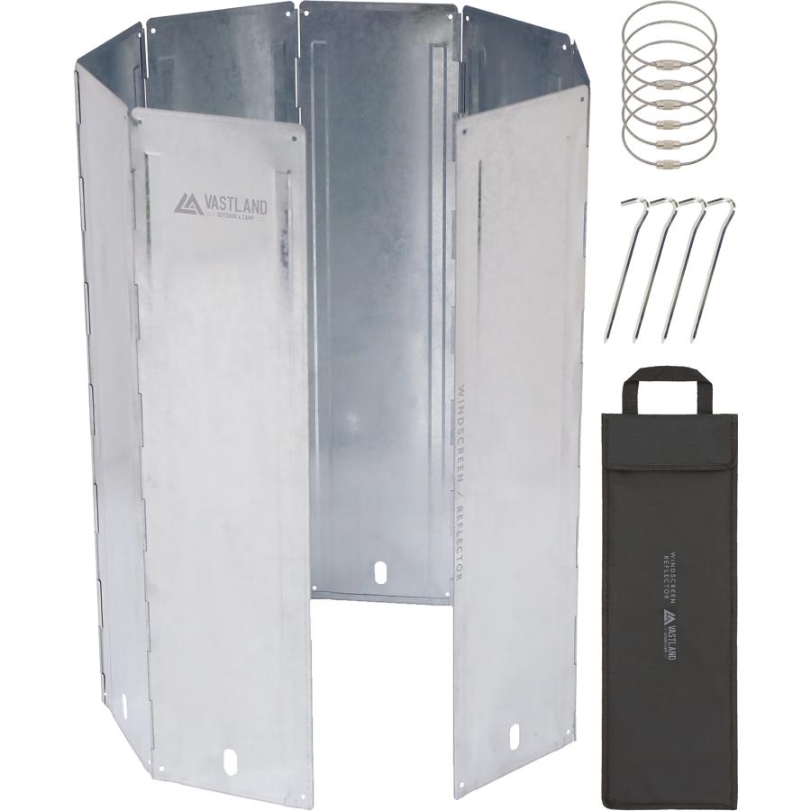 VASTLAND ウインドスクリーン 風防 風よけ リフレクター 60cm キャンプ