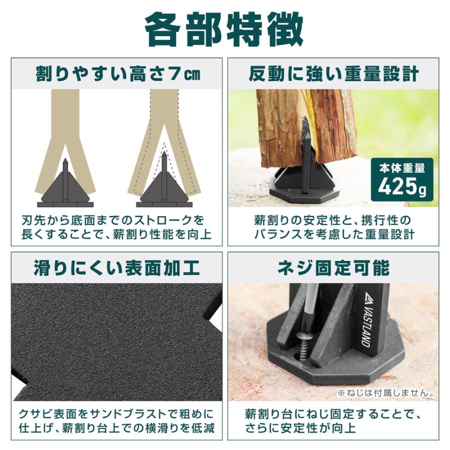 VASTLAND（ヴァストランド） 薪割り クサビ 薪割り機 薪割りクサビ 10