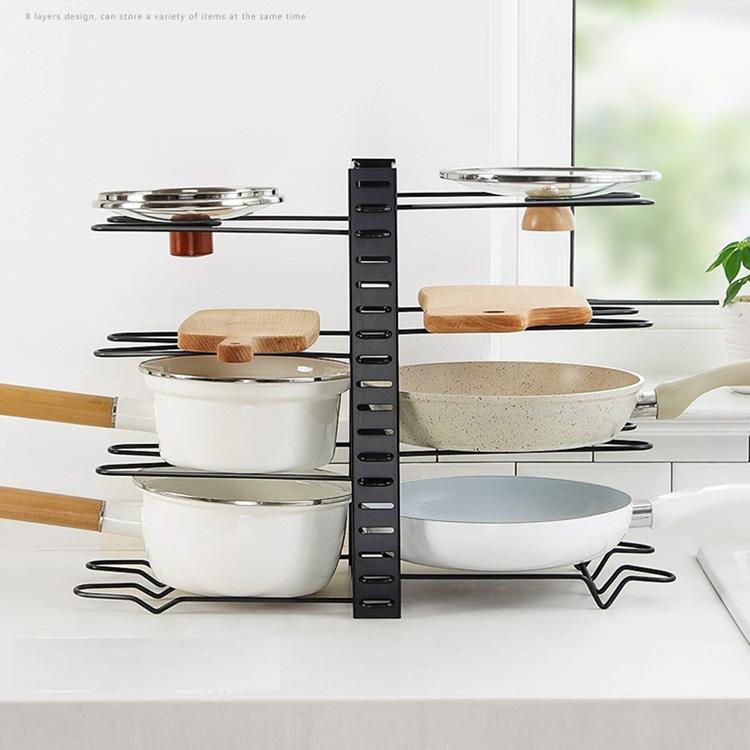 シンク下 収納 キッチンラック フライパン 鍋スタンド 鍋ラック