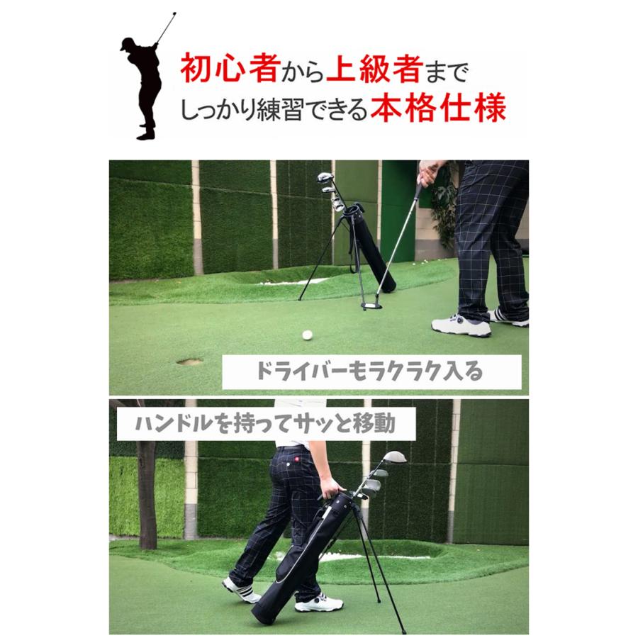 ゴルフ セルフスタンドバッグ クラブケース スタンド 9本収納 大容量 