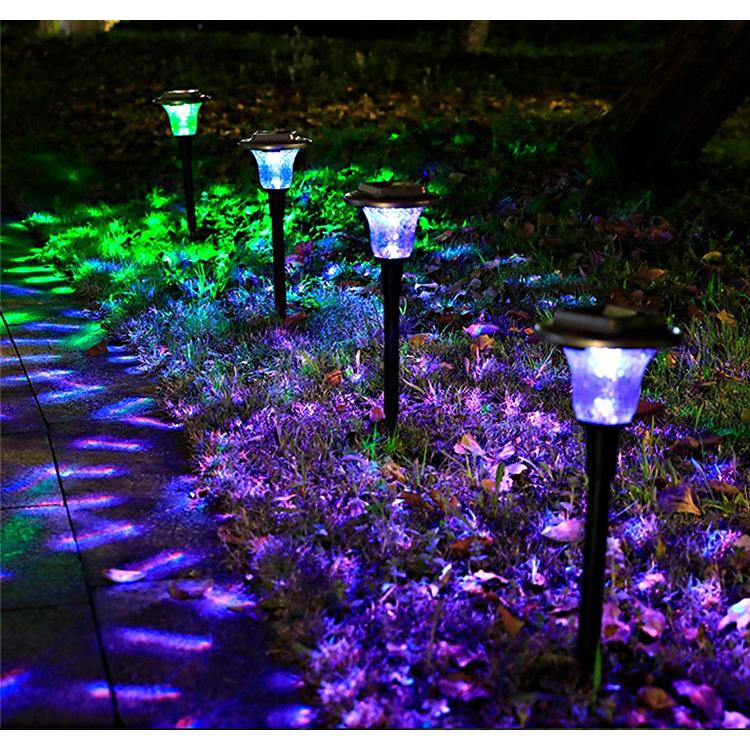 ソーラーライト 屋外 防水 2個セット ガーデンライト ソーラー IP65