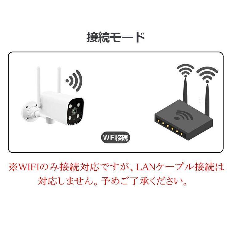 公式公式防犯カメラ ワイヤレス 屋外 Wifi 防水 500万画素 暗視撮影