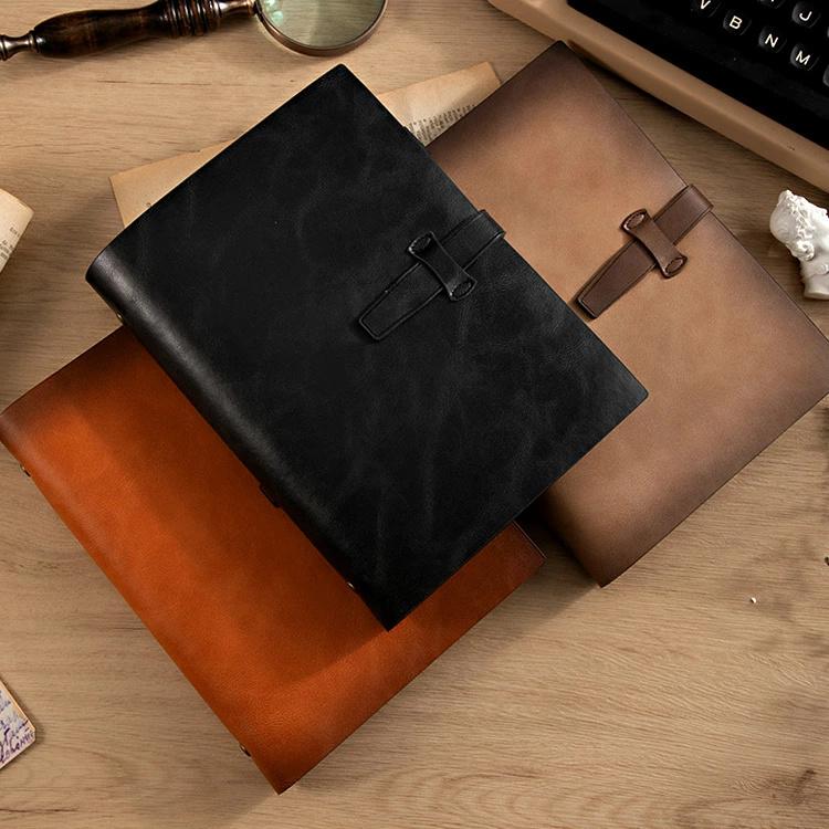 システム手帳 A5 6穴 本革 高級 レザーカバー ミニ 手帳カバー