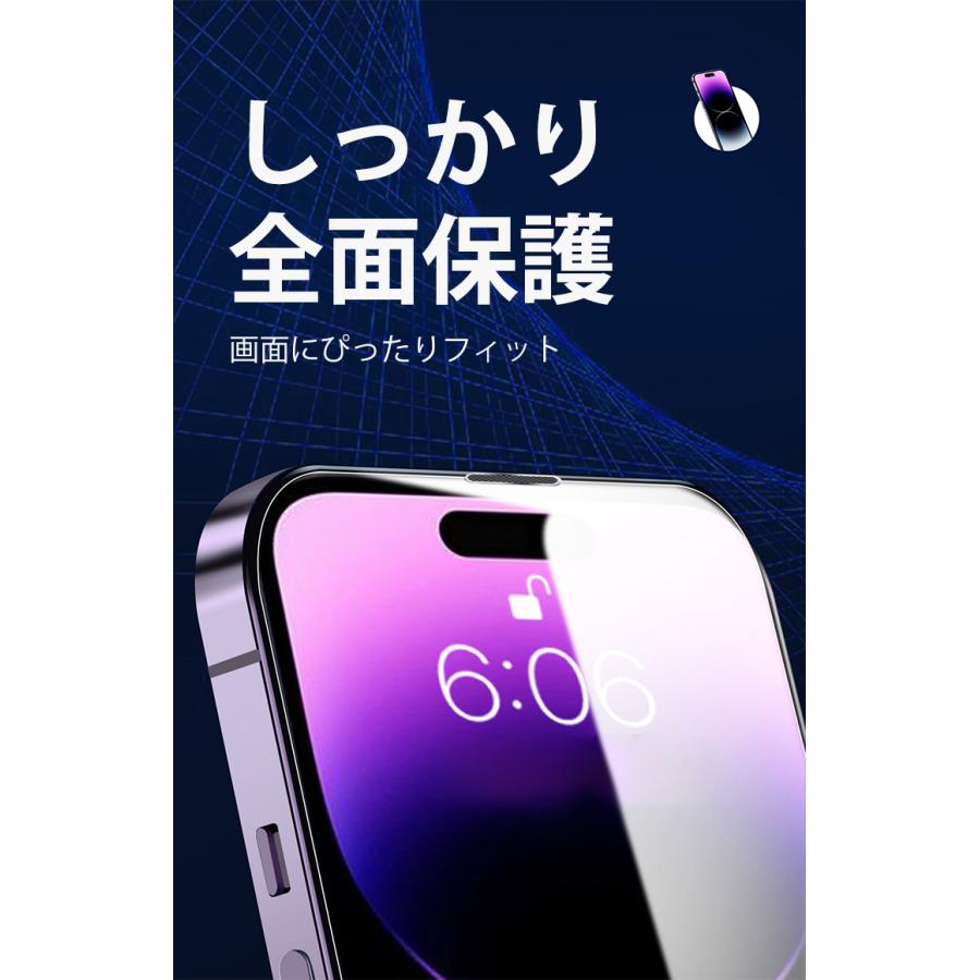 Apple iPhone 14 Plus パープル本体＋ガラスフィルム新品 iPhone14 ガラスフィルム 強化ガラス 防塵デザイン iPhone 14 pro max